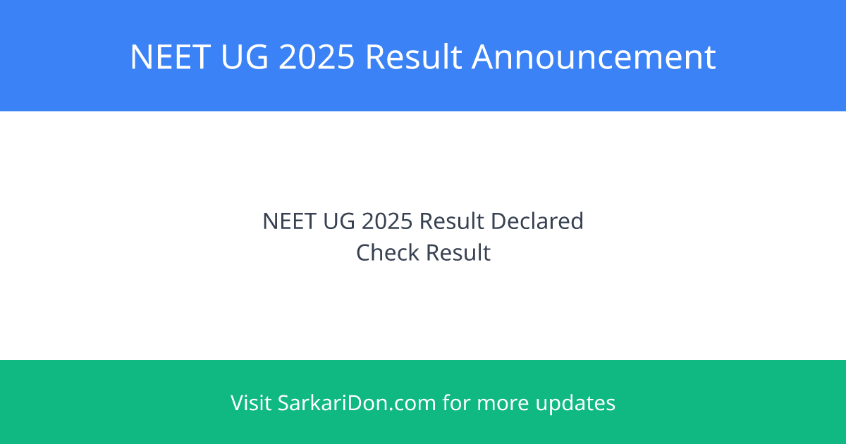 NEET UG 2025 AIR 3 Krishang Joshi Shares His Winning Strategy and Important Results Announcement - Exam Result Announcement | SarkariDon