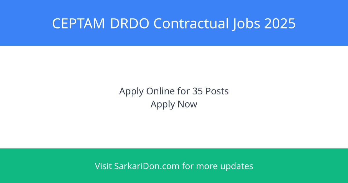 Apply Now for 35 Government Positions at Centre for Personnel Talent Management - Direct Download Link - Government Job Notification | SarkariDon
